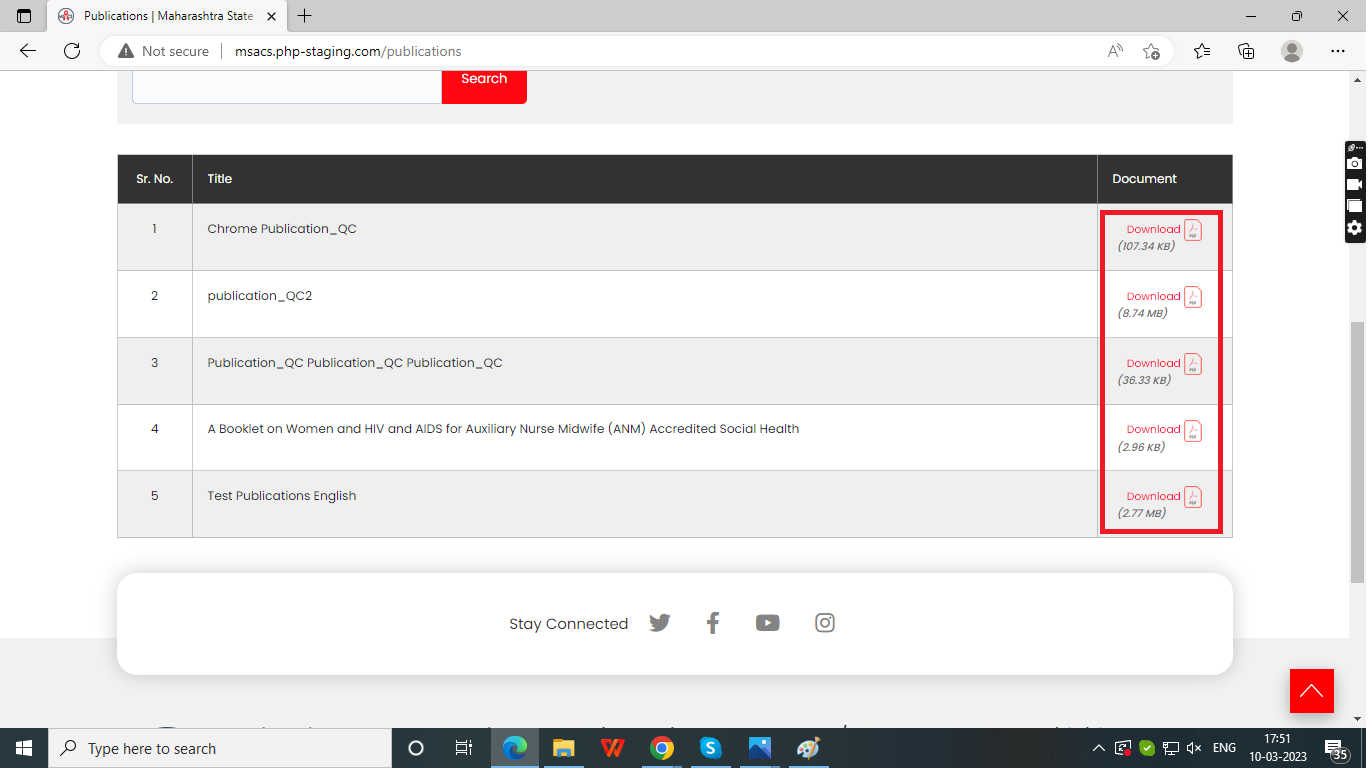 Start typing the title of a piece of content
